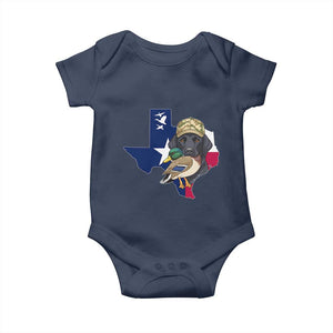 Funny Texas Duck Hunting Season Baby Onesie Black Labrador Hunter Gift TS12 Navy Print Your Wear