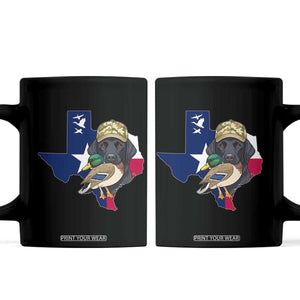 Funny Texas Duck Hunting Season Coffee Mug Black Labrador Hunter Gift TS12 Black Print Your Wear