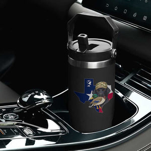 Funny Texas Duck Hunting Season Flip Straw Tumbler Black Labrador Hunter Gift TS12 Print Your Wear