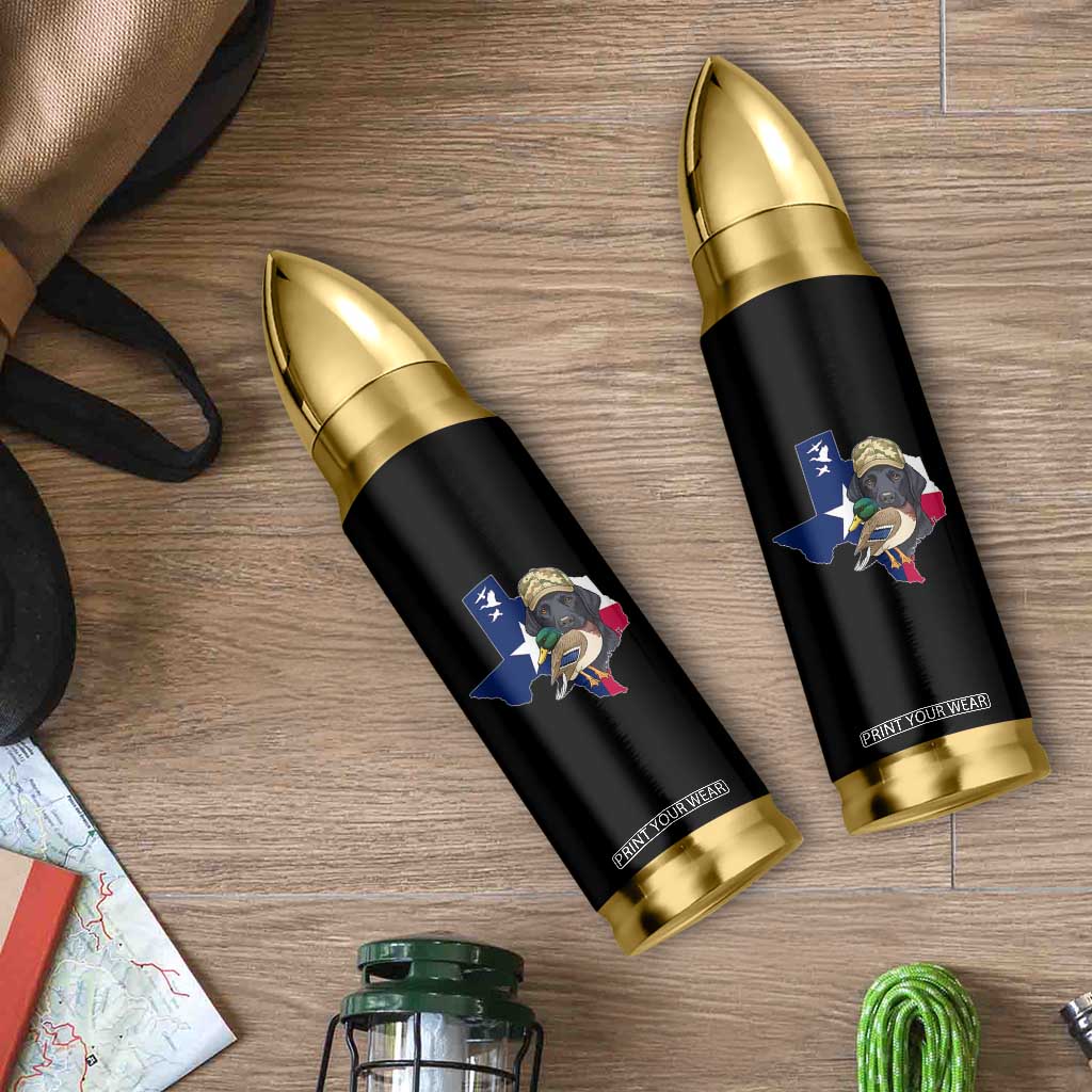 Funny Texas Duck Hunting Season Bullet Tumbler Black Labrador Hunter Gift TS12 Print Your Wear