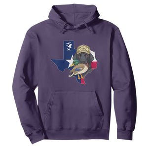 Funny Texas Duck Hunting Season Hoodie Black Labrador Hunter Gift TS12 Purple Print Your Wear
