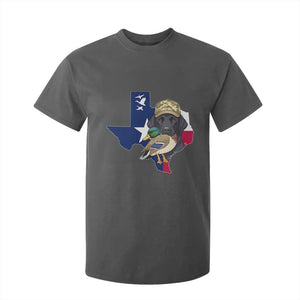 Funny Texas Duck Hunting Season T Shirt For Kid Black Labrador Hunter Gift TS12 Dark Heather Print Your Wear