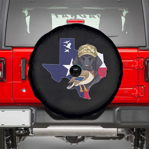 Funny Texas Duck Hunting Season Spare Tire Cover Black Labrador Hunter Gift TS12 Black Print Your Wear