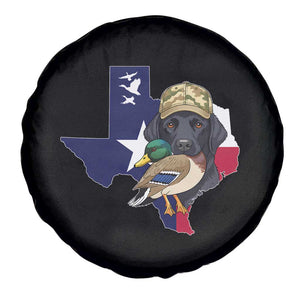 Funny Texas Duck Hunting Season Spare Tire Cover Black Labrador Hunter Gift TS12 Print Your Wear