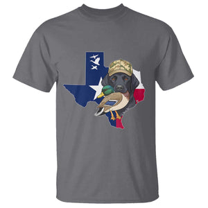 Funny Texas Duck Hunting Season T Shirt Black Labrador Hunter Gift TS12 Charcoal Print Your Wear
