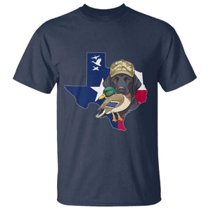 Funny Texas Duck Hunting Season T Shirt Black Labrador Hunter Gift TS12 Navy Print Your Wear