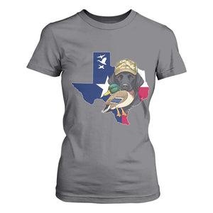 Funny Texas Duck Hunting Season T Shirt For Women Black Labrador Hunter Gift TS12 Charcoal Print Your Wear