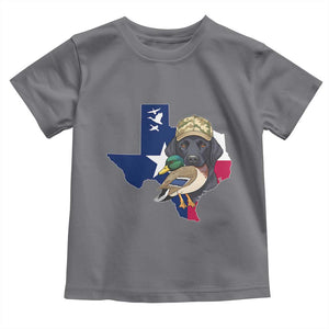 Funny Texas Duck Hunting Season Toddler T Shirt Black Labrador Hunter Gift TS12 Charcoal Print Your Wear