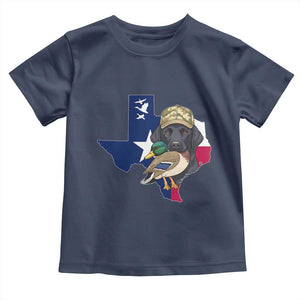 Funny Texas Duck Hunting Season Toddler T Shirt Black Labrador Hunter Gift TS12 Navy Print Your Wear