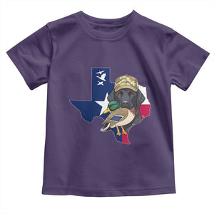Funny Texas Duck Hunting Season Toddler T Shirt Black Labrador Hunter Gift TS12 Purple Print Your Wear