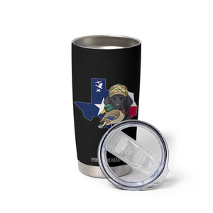 Funny Texas Duck Hunting Season Tumbler Cup Black Labrador Hunter Gift TS12 Print Your Wear