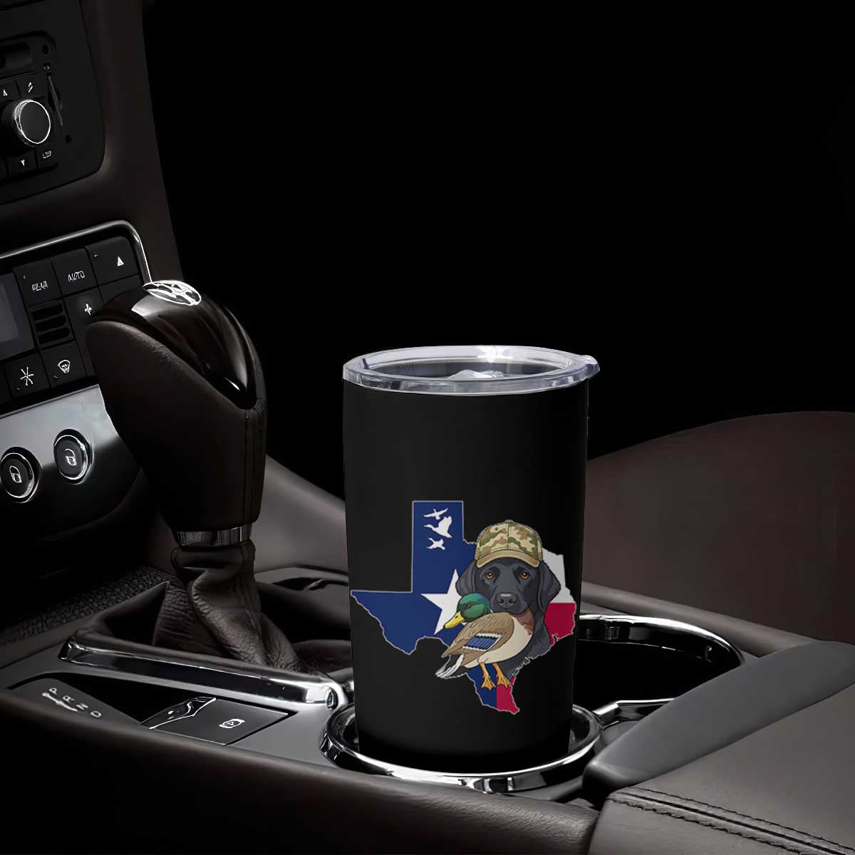 Funny Texas Duck Hunting Season Tumbler Cup Black Labrador Hunter Gift TS12 Print Your Wear