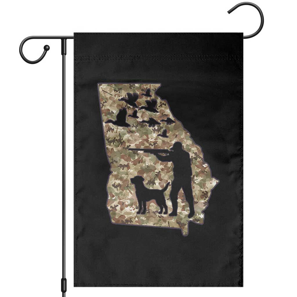 Georgia Duck Hunting Season Garden Flag Labrador Retriever Hunter Gift TS12 Black Print Your Wear