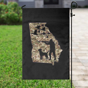 Georgia Duck Hunting Season Garden Flag Labrador Retriever Hunter Gift TS12 Print Your Wear