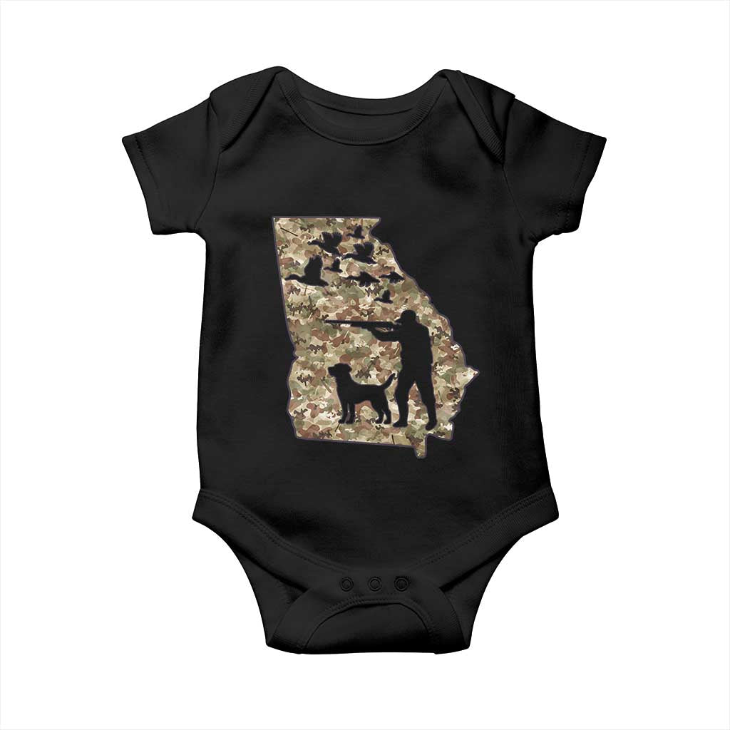 Georgia Duck Hunting Season Baby Onesie Labrador Retriever Hunter Gift TS12 Black Print Your Wear