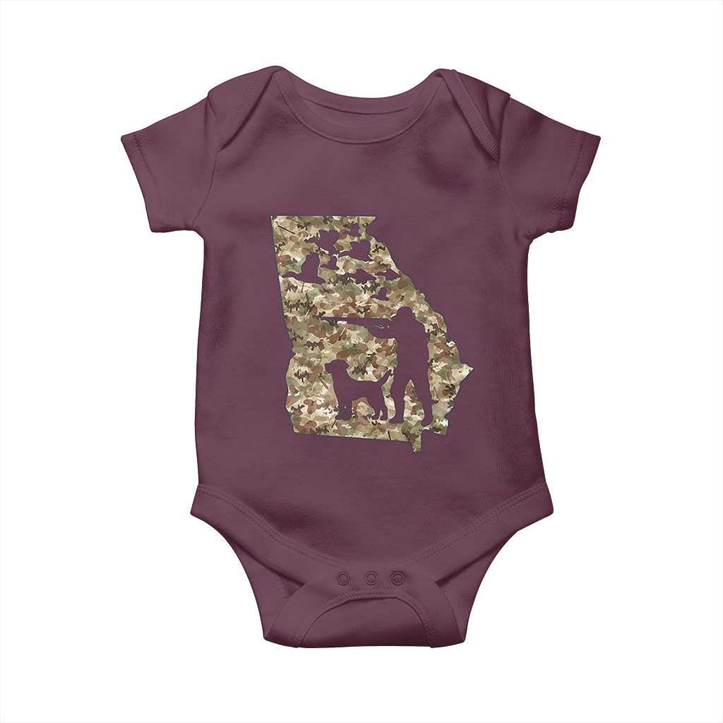 Georgia Duck Hunting Season Baby Onesie Labrador Retriever Hunter Gift TS12 Maroon Print Your Wear