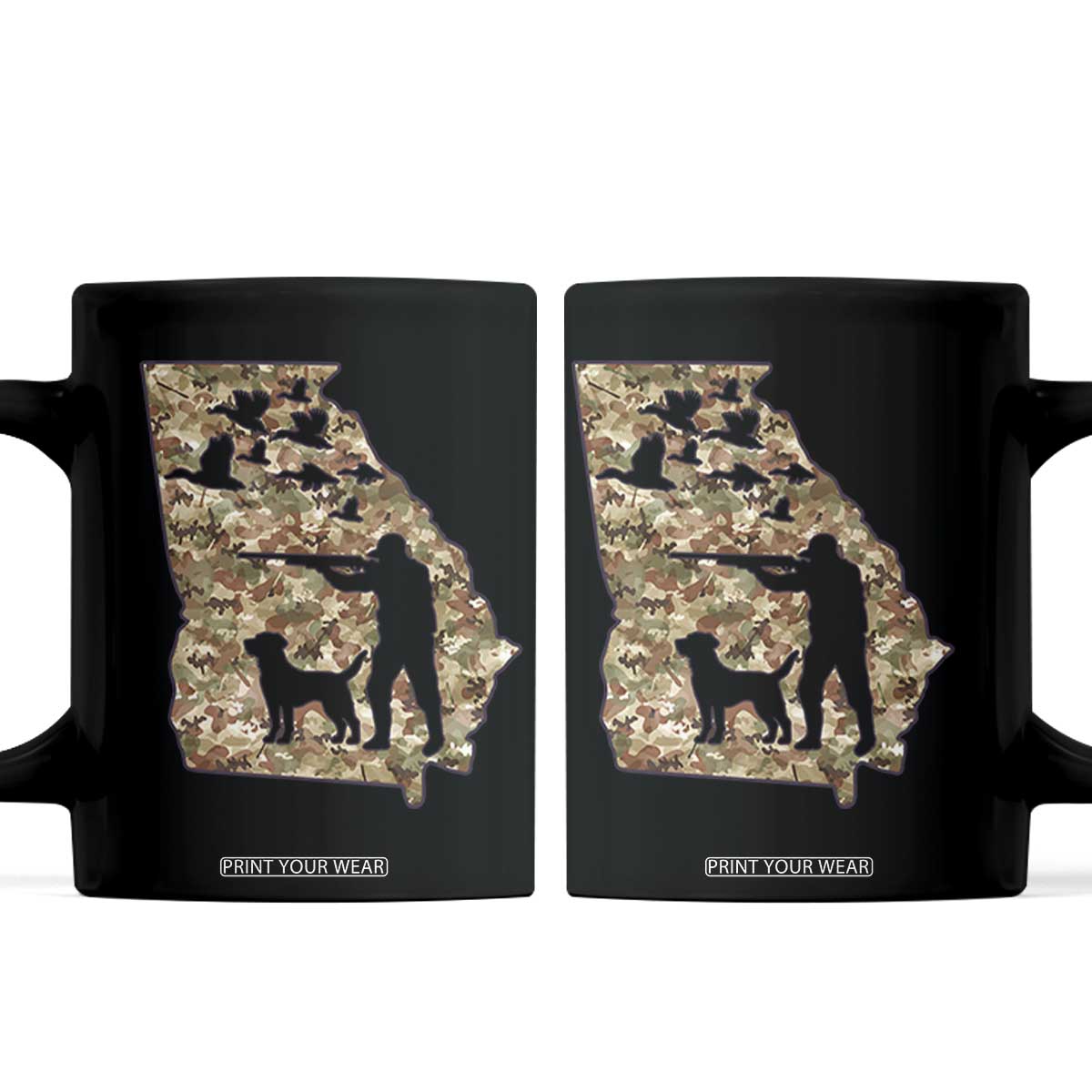Georgia Duck Hunting Season Coffee Mug Labrador Retriever Hunter Gift TS12 Black Print Your Wear