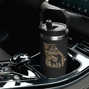 Georgia Duck Hunting Season Flip Straw Tumbler Labrador Retriever Hunter Gift TS12 Print Your Wear
