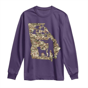 Georgia Duck Hunting Season Long Sleeve Shirt Labrador Retriever Hunter Gift TS12 Purple Print Your Wear