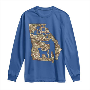 Georgia Duck Hunting Season Long Sleeve Shirt Labrador Retriever Hunter Gift TS12 Royal Blue Print Your Wear