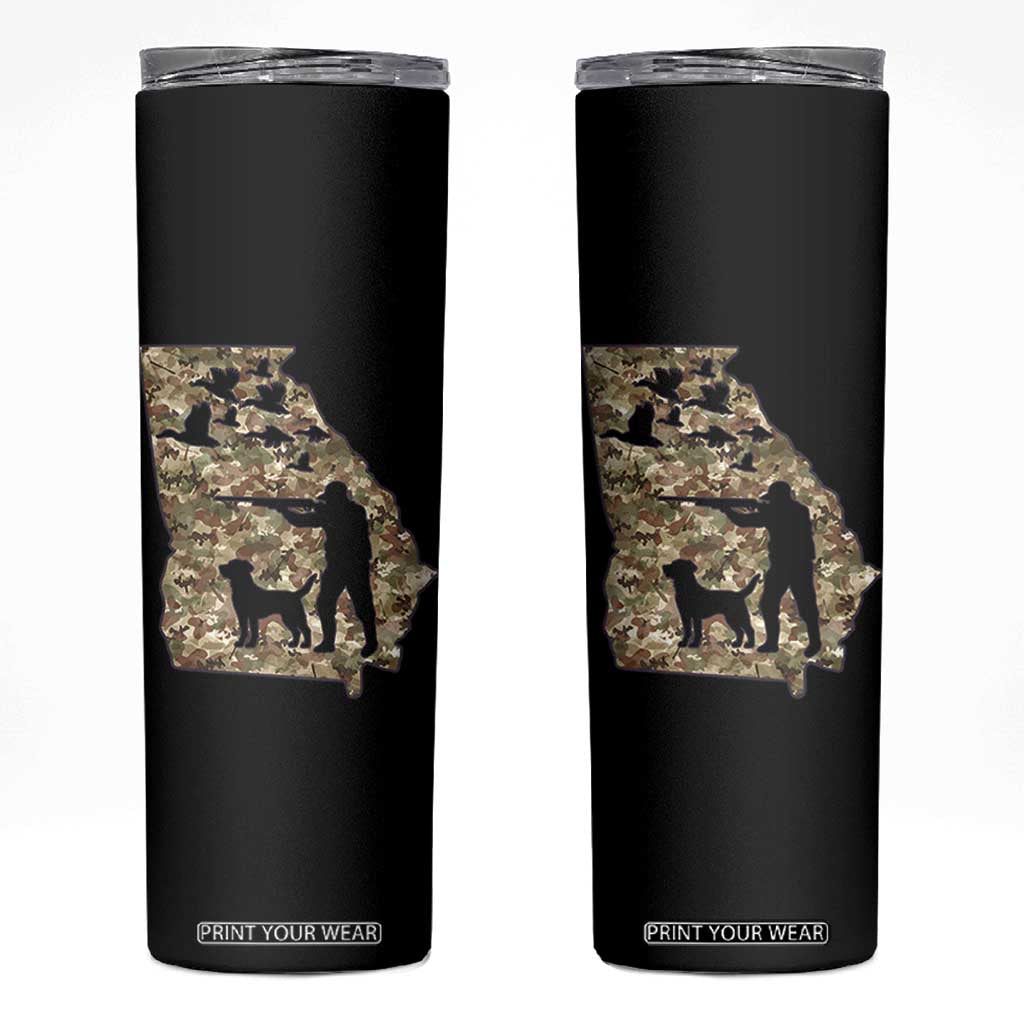 Georgia Duck Hunting Season Skinny Tumbler Labrador Retriever Hunter Gift TS12 Black Print Your Wear