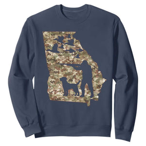 Georgia Duck Hunting Season Sweatshirt Labrador Retriever Hunter Gift - Print Your Wear