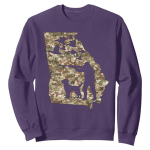Georgia Duck Hunting Season Sweatshirt Labrador Retriever Hunter Gift TS12 Purple Print Your Wear