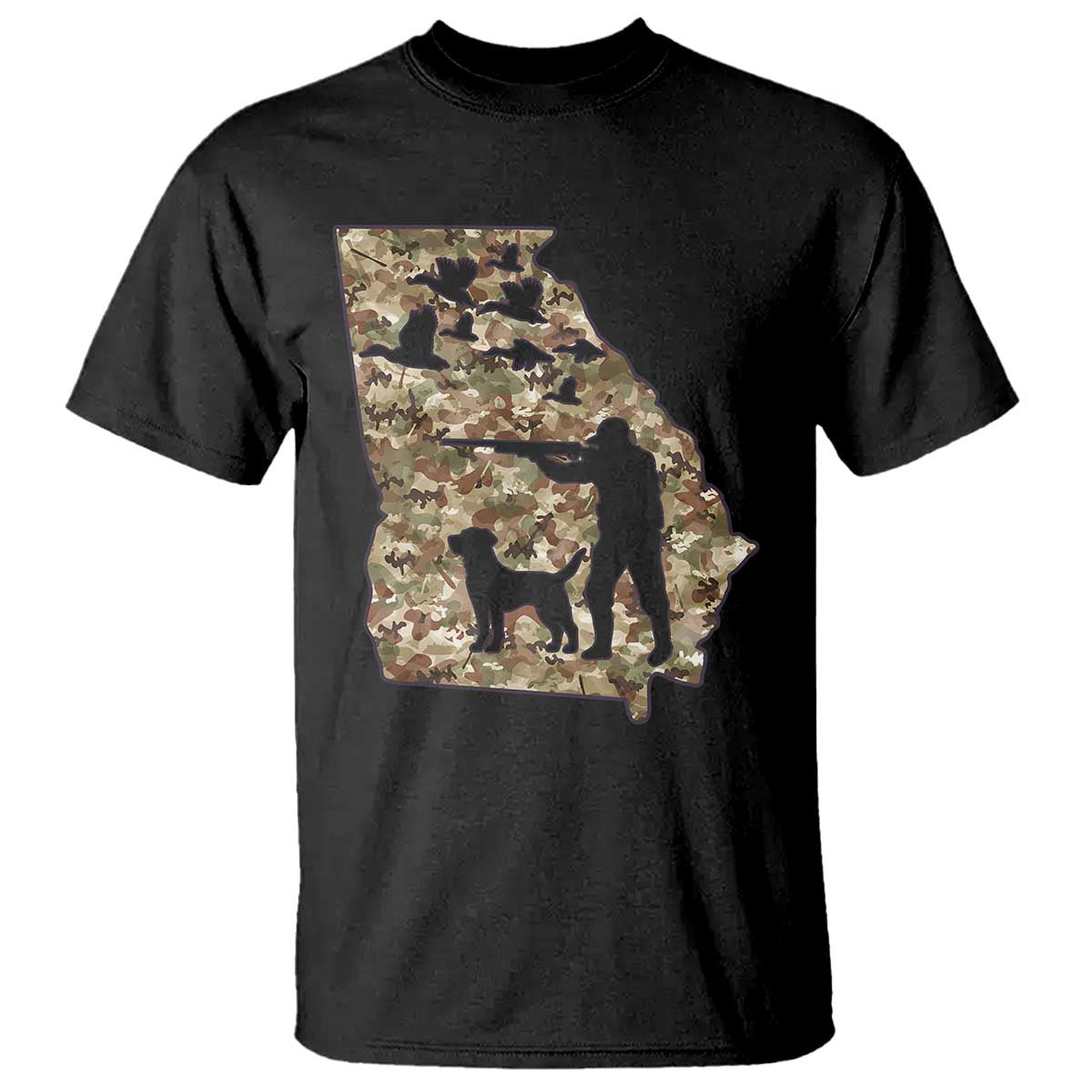 Georgia Duck Hunting Season T Shirt Labrador Retriever Hunter Gift TS12 Black Print Your Wear
