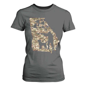 Georgia Duck Hunting Season T Shirt For Women Labrador Retriever Hunter Gift TS12 Dark Heather Print Your Wear