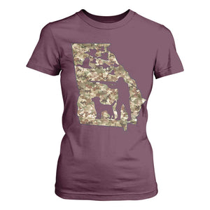 Georgia Duck Hunting Season T Shirt For Women Labrador Retriever Hunter Gift TS12 Maroon Print Your Wear