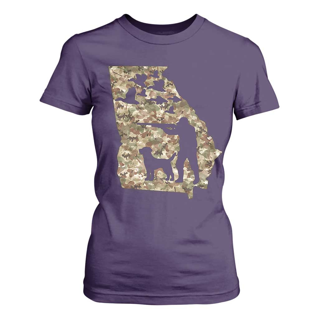 Georgia Duck Hunting Season T Shirt For Women Labrador Retriever Hunter Gift TS12 Purple Print Your Wear