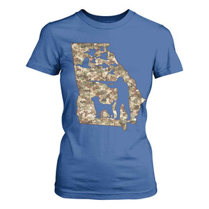 Georgia Duck Hunting Season T Shirt For Women Labrador Retriever Hunter Gift TS12 Royal Blue Print Your Wear