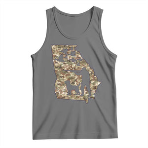 Georgia Duck Hunting Season Tank Top Labrador Retriever Hunter Gift TS12 Black Heather Print Your Wear
