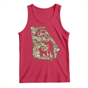 Georgia Duck Hunting Season Tank Top Labrador Retriever Hunter Gift TS12 Red Print Your Wear