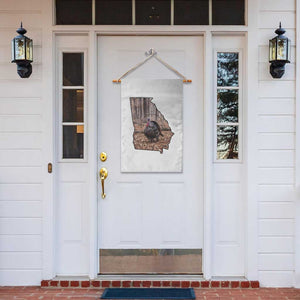 Georgia Turkey Hunting Garden Flag Camo American Flag Hunter Gift TS12 Print Your Wear