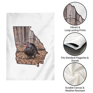 Georgia Turkey Hunting Garden Flag Camo American Flag Hunter Gift TS12 Print Your Wear
