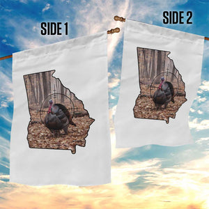 Georgia Turkey Hunting Garden Flag Camo American Flag Hunter Gift TS12 Print Your Wear