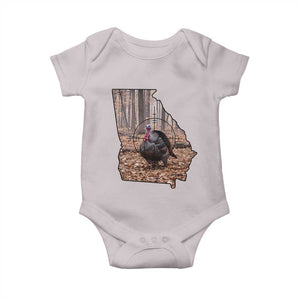 Georgia Turkey Hunting Baby Onesie Camo American Flag Hunter Gift TS12 Ice Gray Print Your Wear