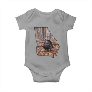 Georgia Turkey Hunting Baby Onesie Camo American Flag Hunter Gift TS12 Sport Gray Print Your Wear
