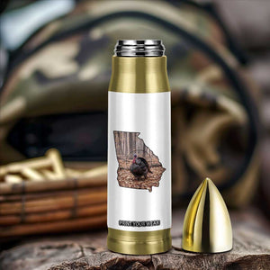 Georgia Turkey Hunting Bullet Tumbler Camo American Flag Hunter Gift TS12 Print Your Wear