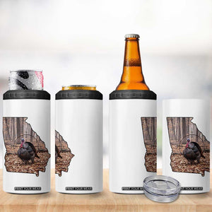 Georgia Turkey Hunting 4 in 1 Can Cooler Tumbler Camo American Flag Hunter Gift TS12 Print Your Wear