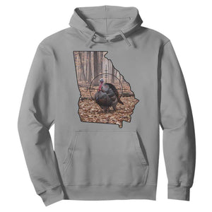 Georgia Turkey Hunting Hoodie Camo American Flag Hunter Gift TS12 Sport Gray Print Your Wear