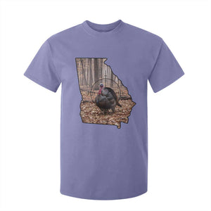 Georgia Turkey Hunting T Shirt For Kid Camo American Flag Hunter Gift TS12 Violet Print Your Wear