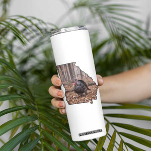 Georgia Turkey Hunting Skinny Tumbler Camo American Flag Hunter Gift TS12 Print Your Wear