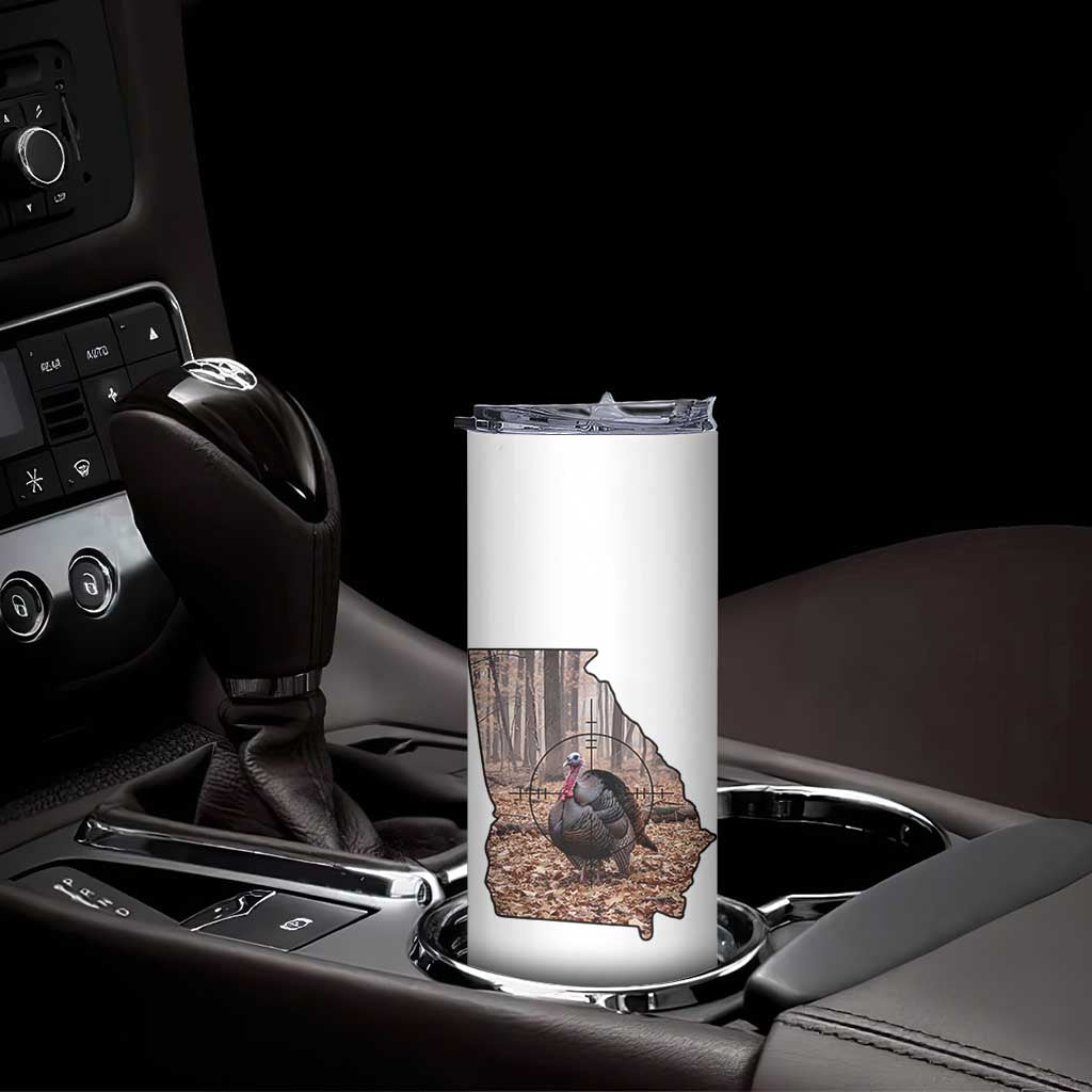 Georgia Turkey Hunting Skinny Tumbler Camo American Flag Hunter Gift TS12 Print Your Wear