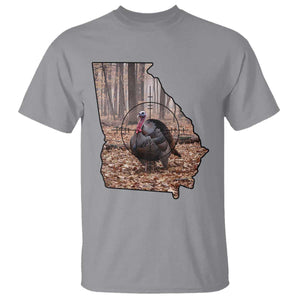 Georgia Turkey Hunting T Shirt Camo American Flag Hunter Gift TS12 Sport Gray Print Your Wear