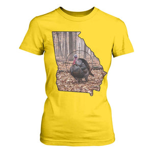 Georgia Turkey Hunting T Shirt For Women Camo American Flag Hunter Gift TS12 Daisy Print Your Wear