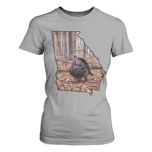 Georgia Turkey Hunting T Shirt For Women Camo American Flag Hunter Gift TS12 Sport Gray Print Your Wear