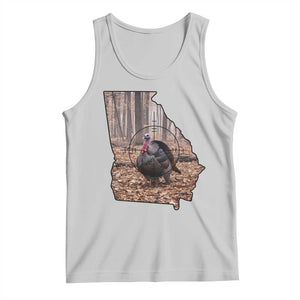 Georgia Turkey Hunting Tank Top Camo American Flag Hunter Gift TS12 Ash Print Your Wear