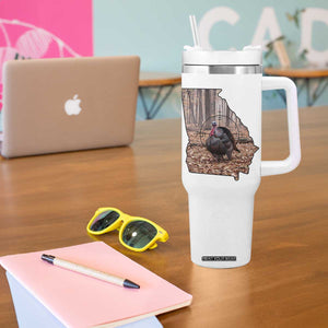 Georgia Turkey Hunting Tumbler With Handle Camo American Flag Hunter Gift TS12 Print Your Wear